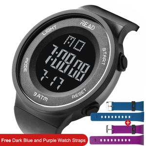 Read Montre De Sport Numérique Pour Homme - Noir